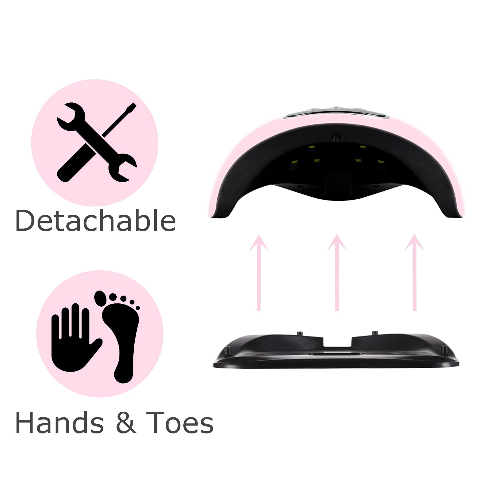 BIGBEAR portable nail lamp is travel-friendly and home-ready