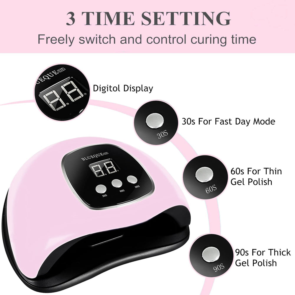 BIGBEAR UV Nail Lamp includes temperature protection for comfortable use
