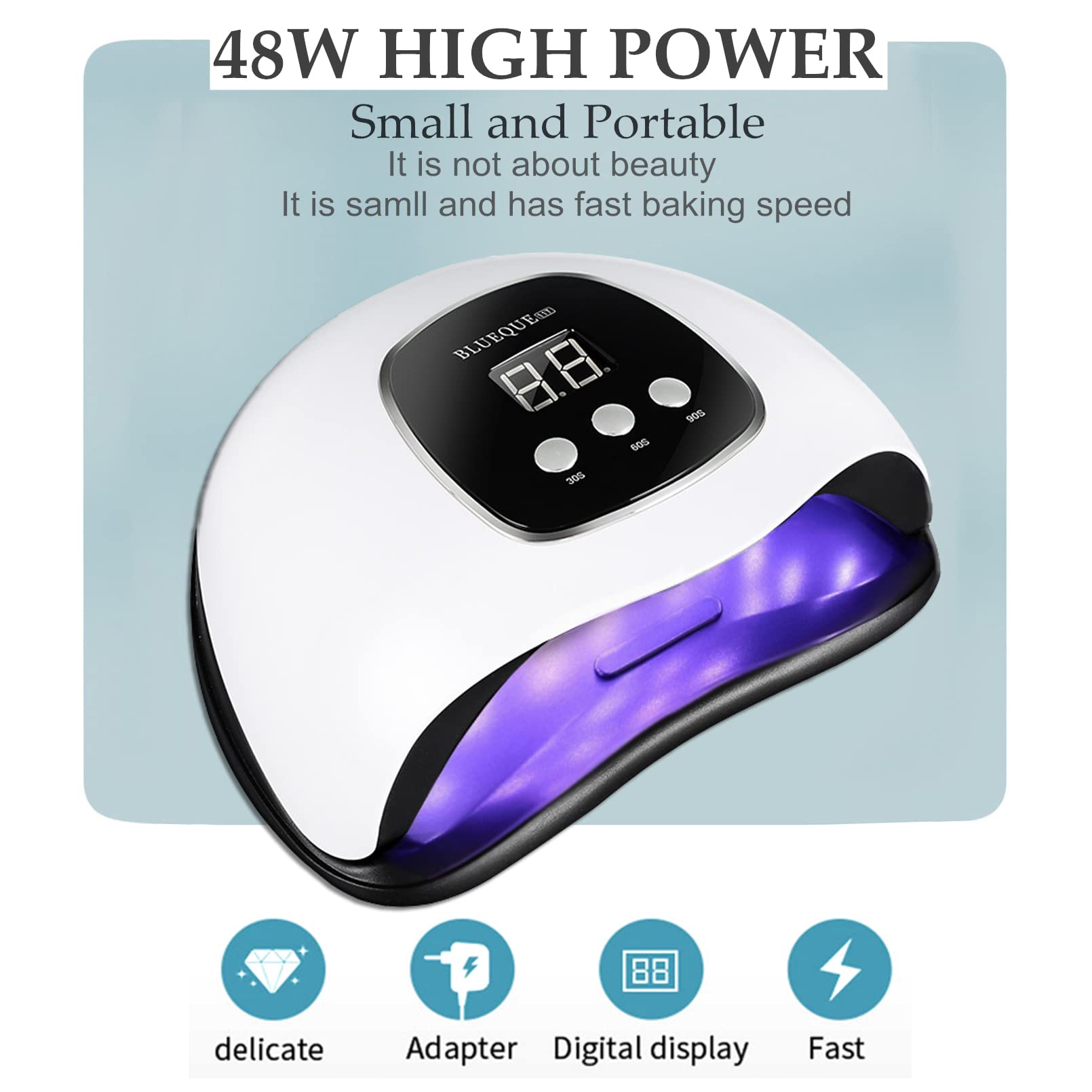 BigBear UV nail lamp on desk setup for home use