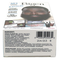 Beard application with Bigen EZ Color for Men Darkest Brown Kit showing even coverage