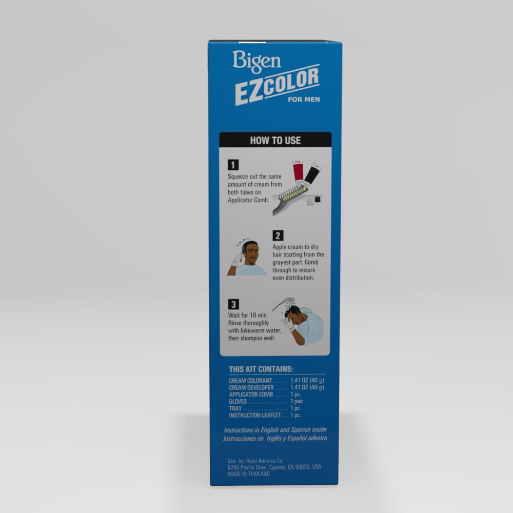 Three-tube value packaging for Bigen M5 EZ Color Medium Brown emphasizes convenience.