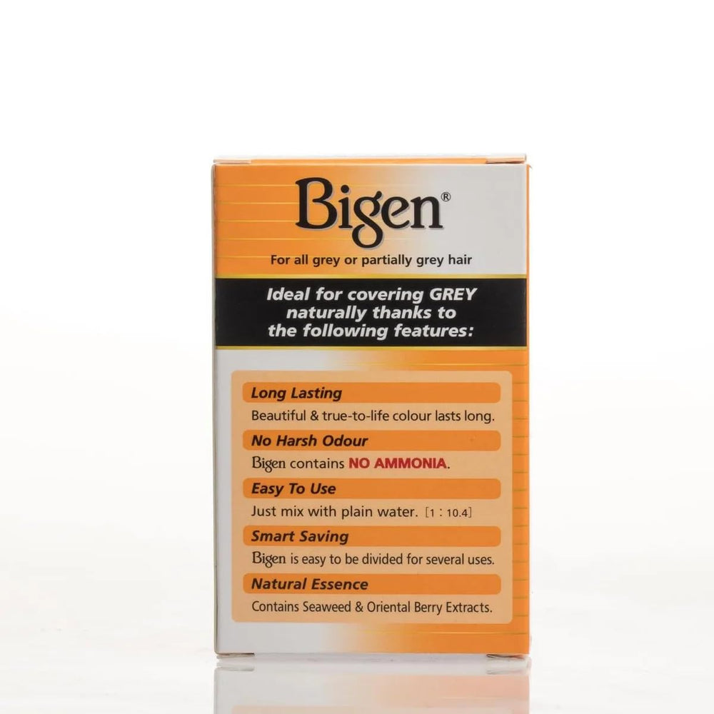 Bigen Oriental Black shade delivers natural-looking color without lifting.