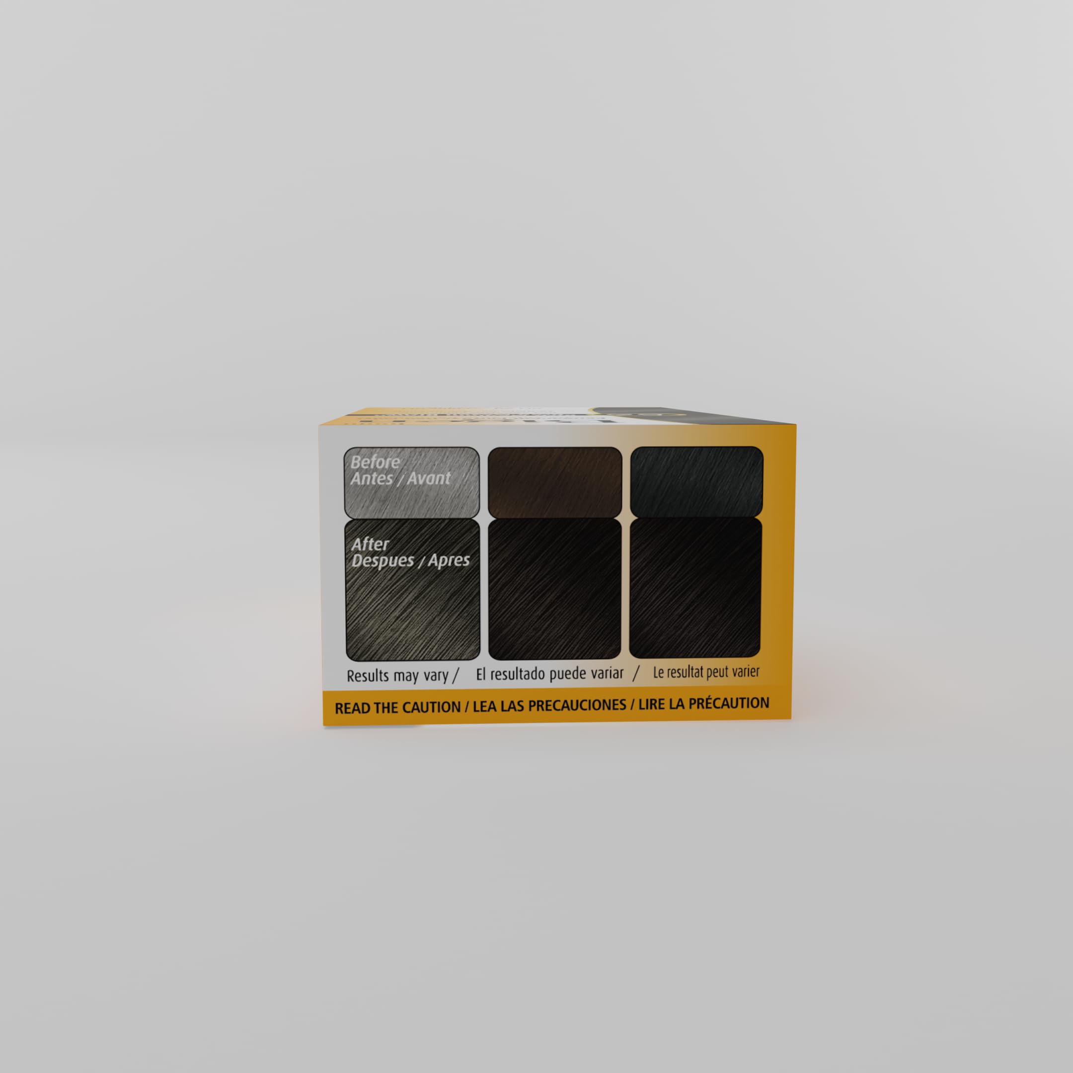 Bigen permanent color application with gloves ensures precise, mess-free coverage.