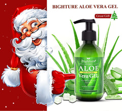 BIGHTURE Aloe Vera Gel bottle showcasing cold-pressed freshness for facial hydration.