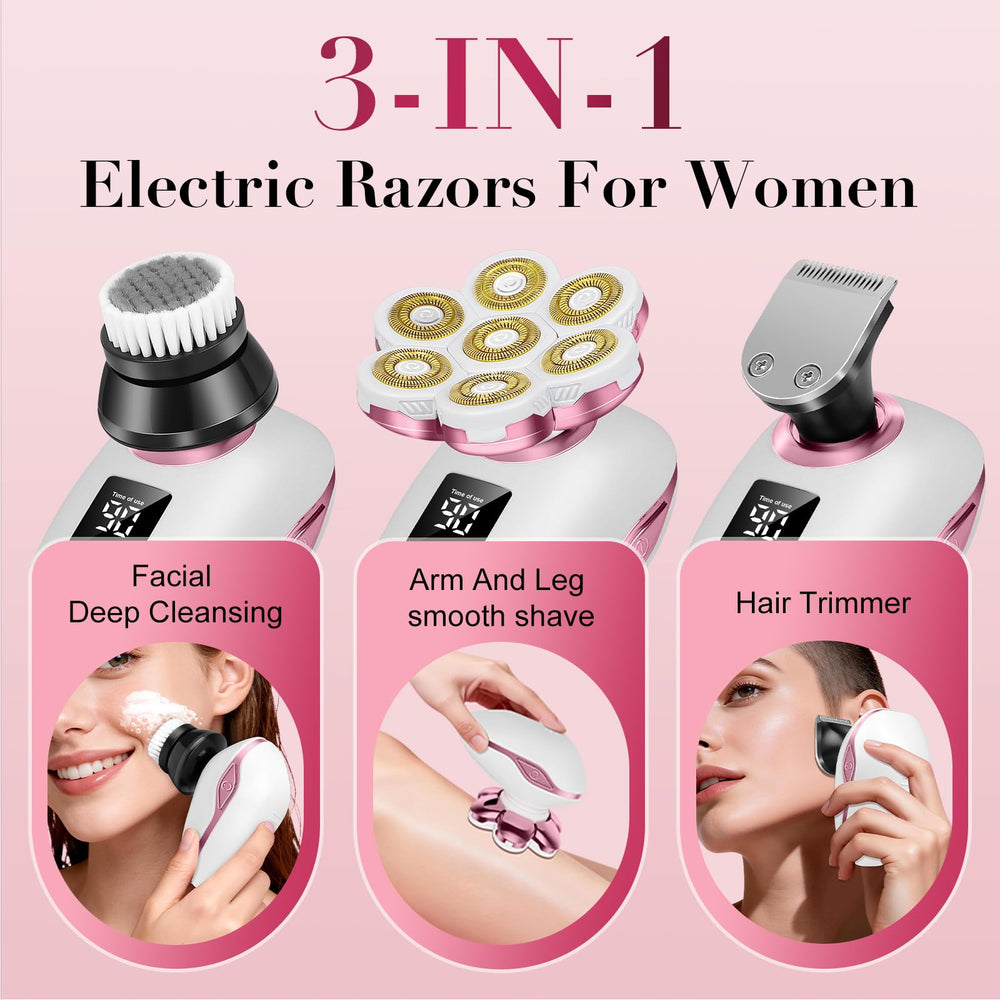 Bigorq 7D floating head close-up for smooth, near-painless shaving.
