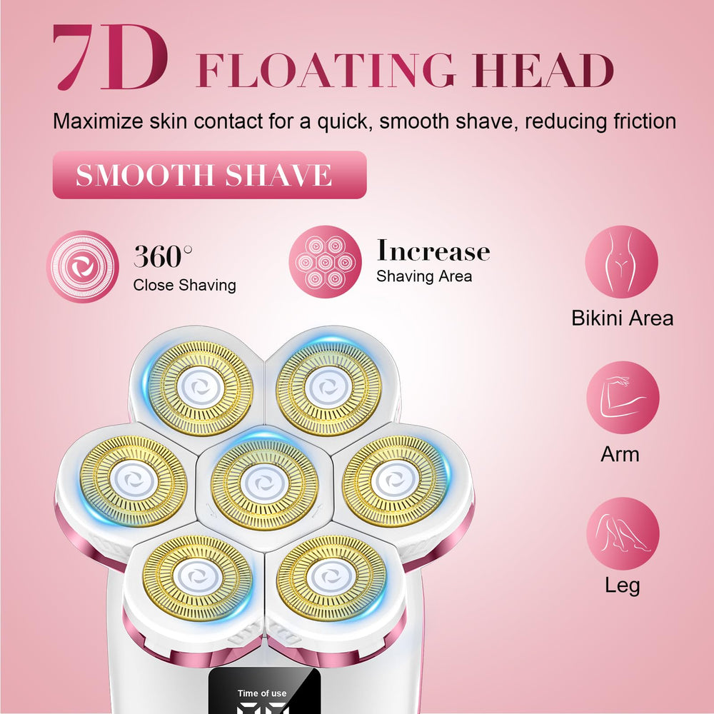 Bigorq bikini trimmer with soft facial cleansing brush for gentle skin care.