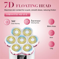 Bigorq bikini trimmer with soft facial cleansing brush for gentle skin care.