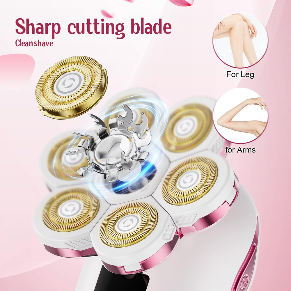 Bigorq razor detachable head and LED display for travel-friendly use