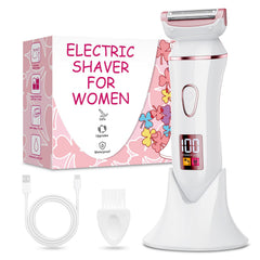 Bigorq electric shaver in rose gold compact design, ideal for smooth legs.