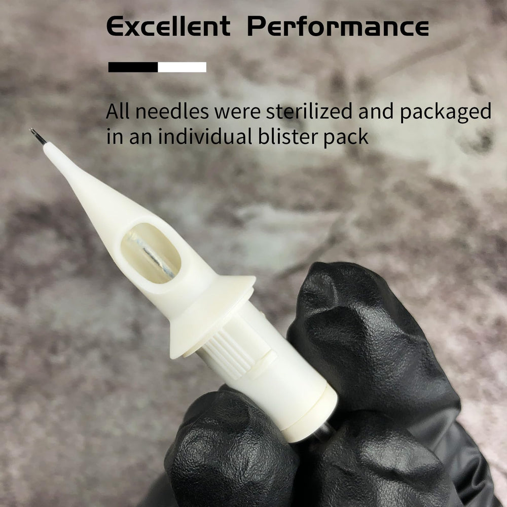 BIGWASP 1209RL round needle for bold lines with stable ink flow.