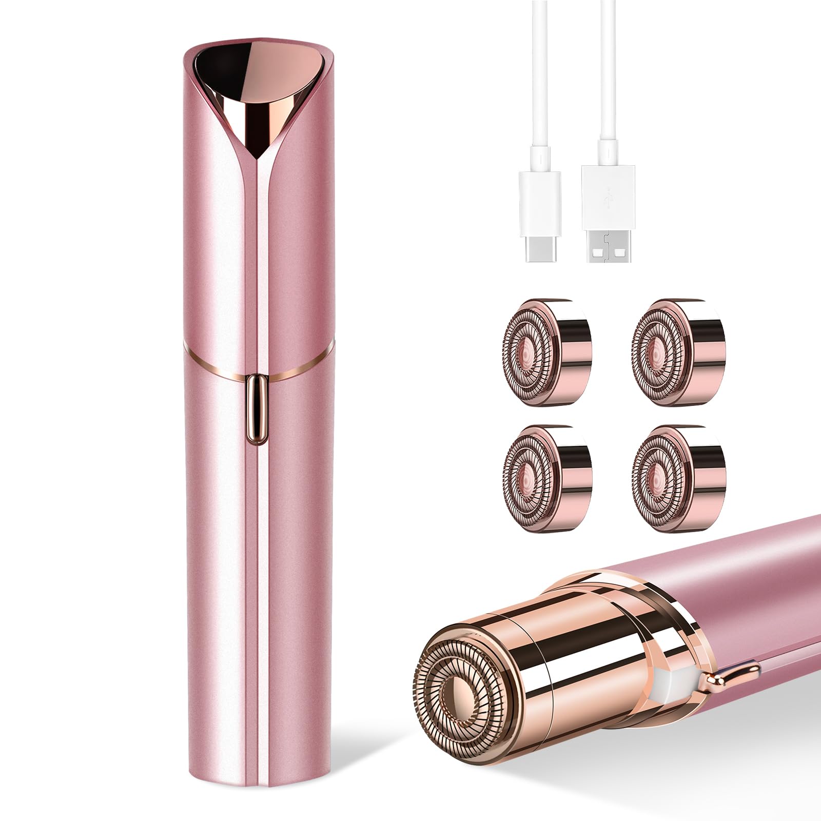 Bikurpia facial epilator Type-C charging port for fast power on the go