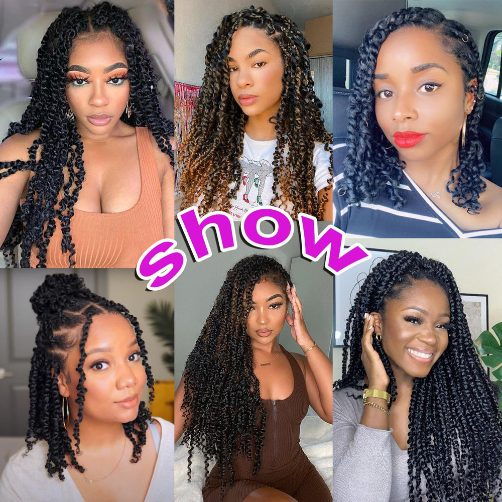 Bileaf ombre 12inch passion twist curl for chic summer looks.
