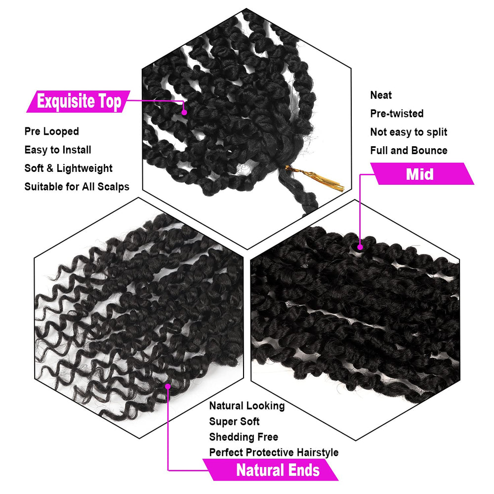Bileaf Passion Twist hair appears lightweight and ultra-soft for comfortable wear.