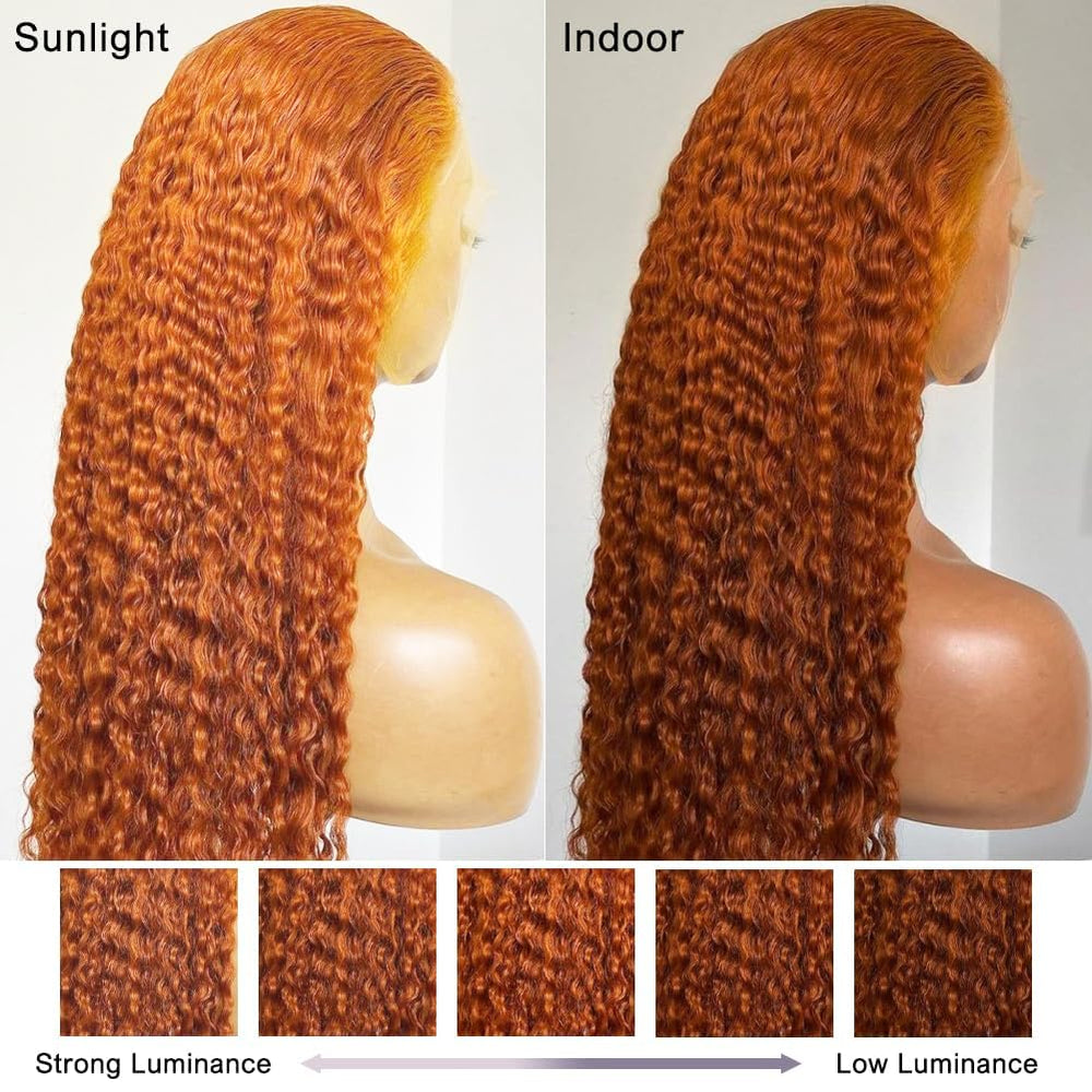 Bilisar ginger wig adjustable cap fits most heads with adjustable straps