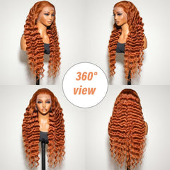 Bilisar ginger wig 13x6 HD lace-front delivers seamless scalp blend