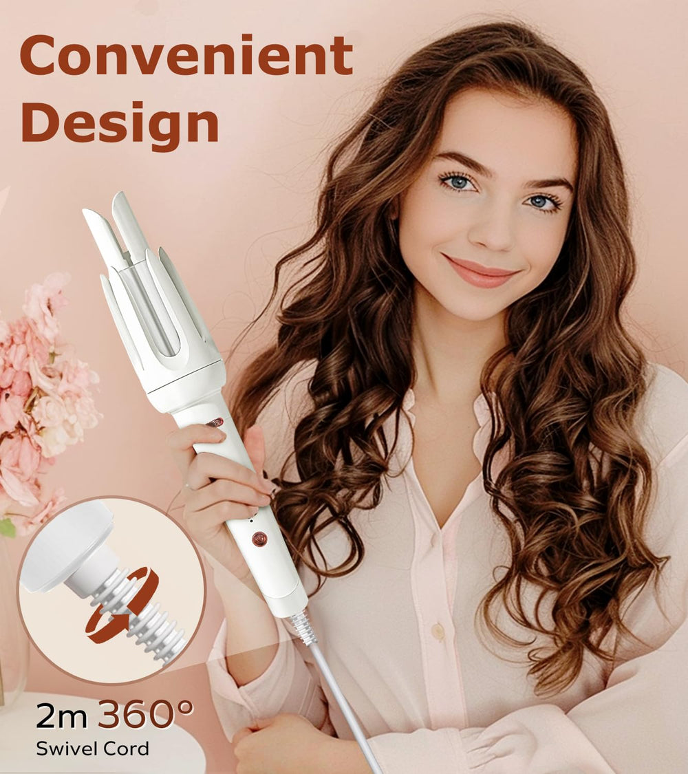 BILITOK Auto Hair Curler included comb and clips for quick styling