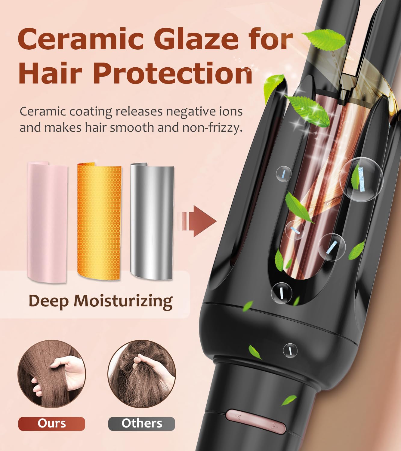 BILITOK Auto Hair Curler includes three timers to tailor curl duration.