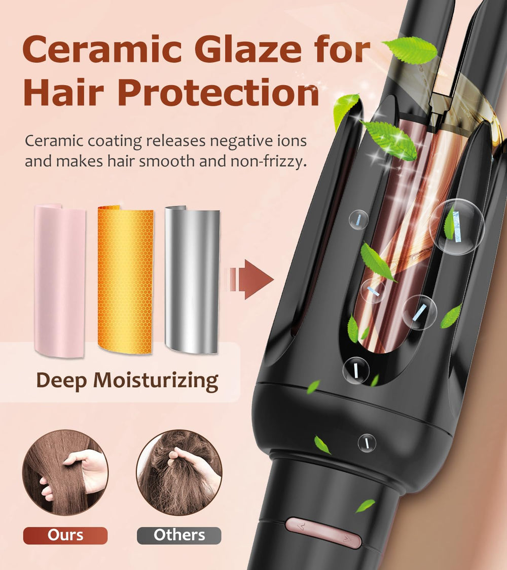 BILITOK Auto Hair Curler includes three timers to tailor curl duration.