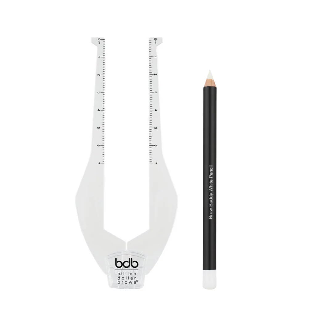 Billion Dollar Brows Brow Buddy Contour Stencil Kit for precise, symmetrical brow shaping.