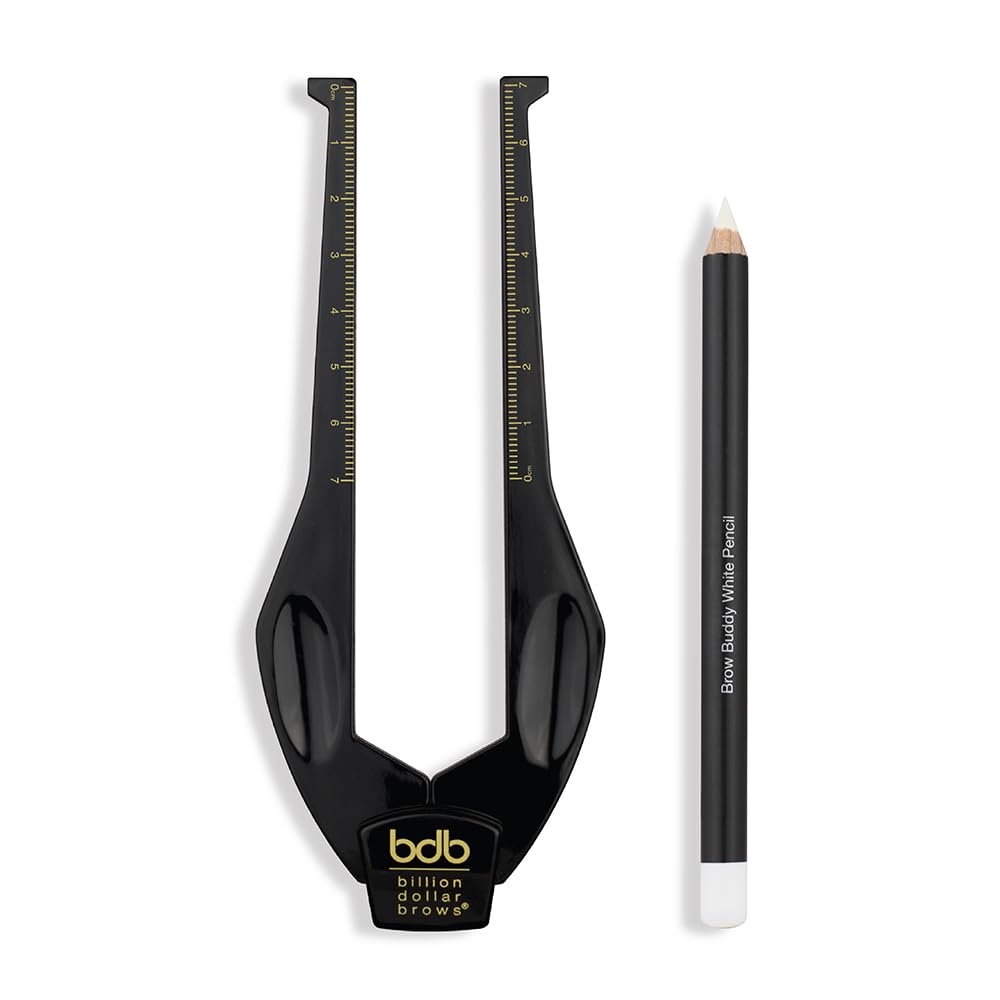 Billion Dollar Brows Brow Buddy stencil kit for precise, symmetrical brows.