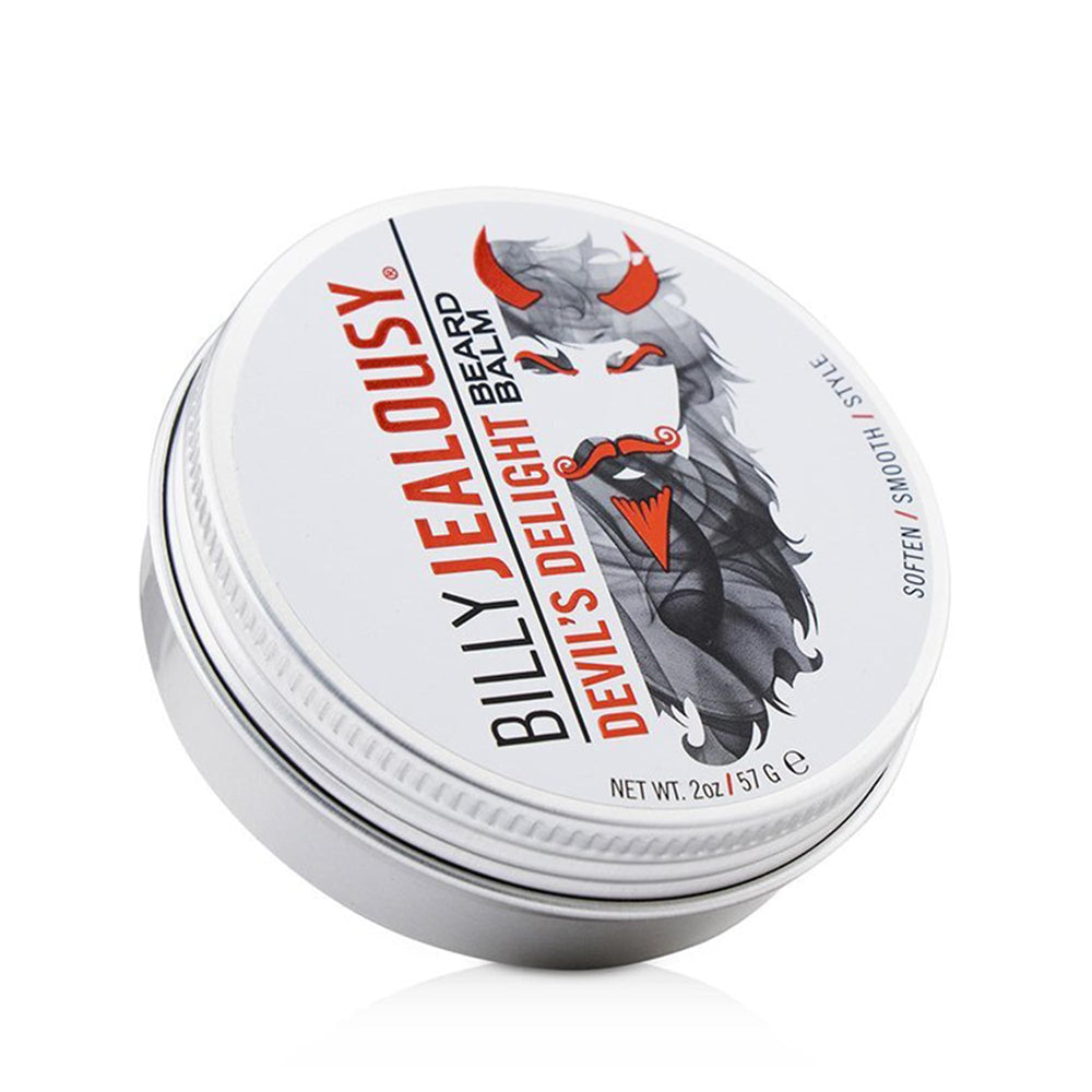 Billy Jealousy Devil's Delight travel tin page shows on-the-go grooming.