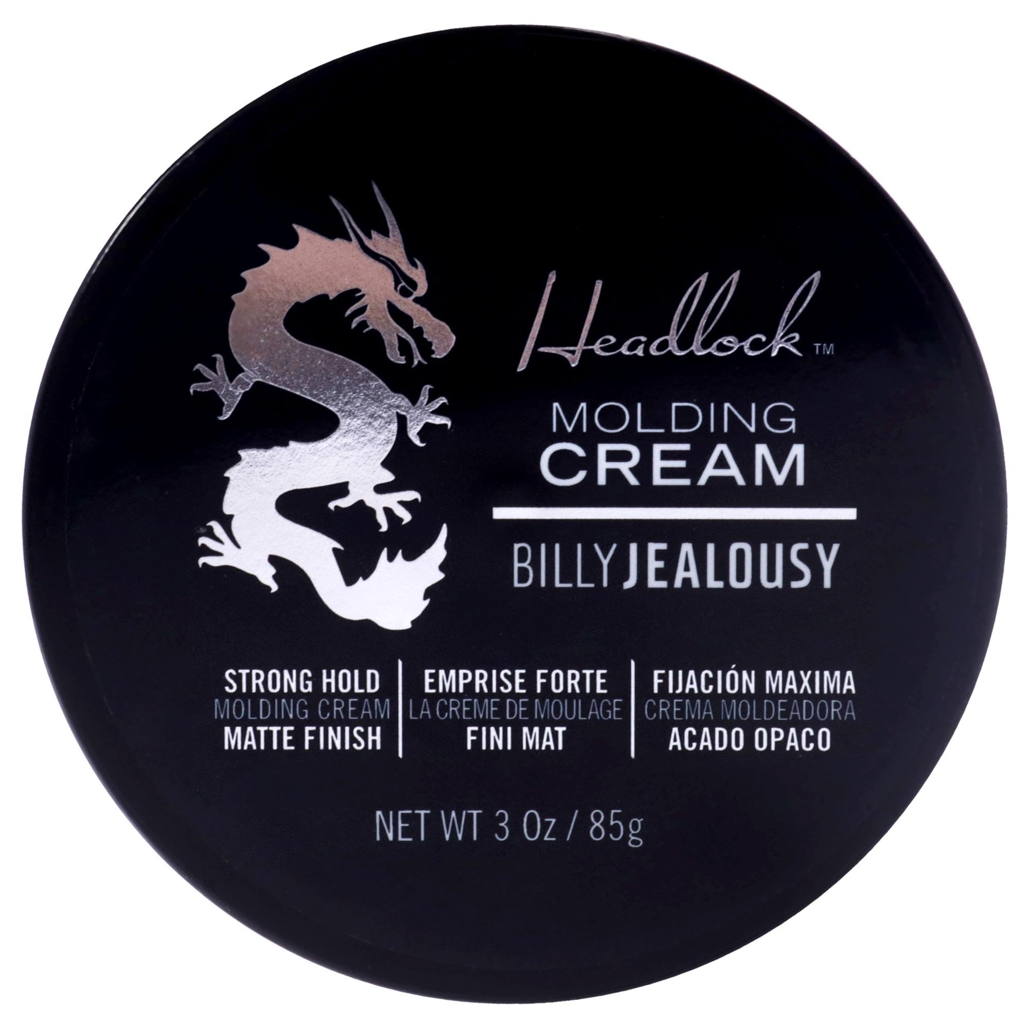 Billy Jealousy Headlock cream closeup shows rich texture for strong hold