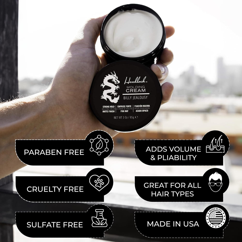Billy Jealousy Headlock with Swertia japonica extract supports follicle vitality