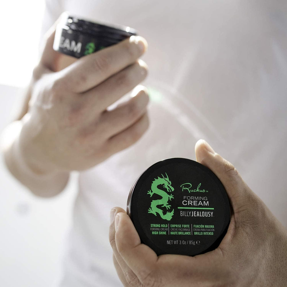 Billy Jealousy Ruckus fragrance close-up hints fresh citrus, lavender, and rosemary scent.