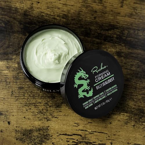 Billy Jealousy Ruckus packaging label highlights cruelty-free vegan, PETA-approved, US-made credentials.