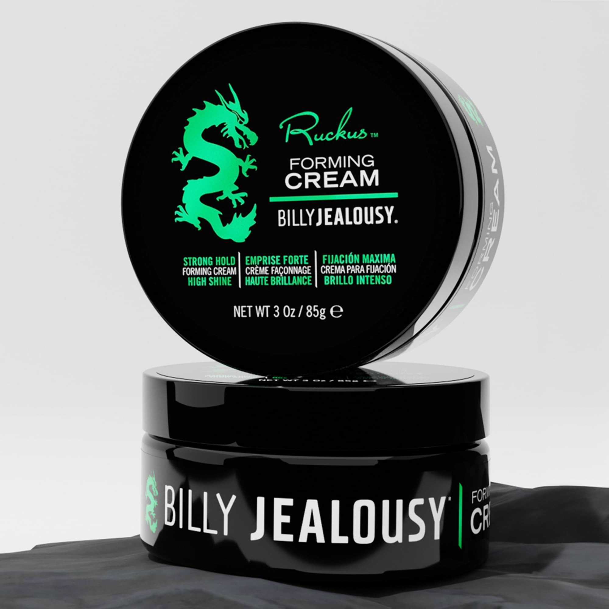 Billy Jealousy Ruckus shine detail captures medium shine and healthy luster.
