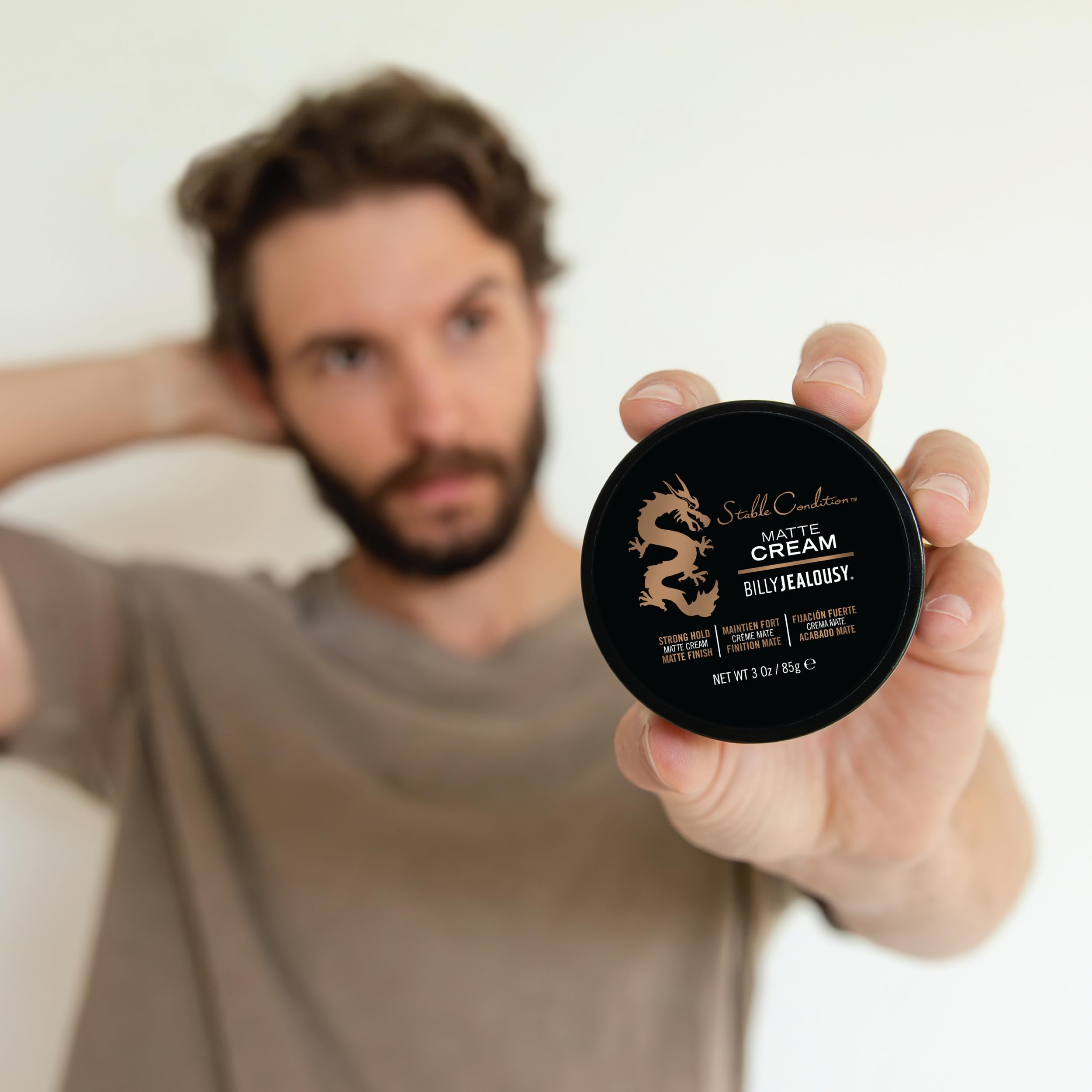 Billy Jealousy Stable Condition Matte Cream scent close-up highlights refined fragrance