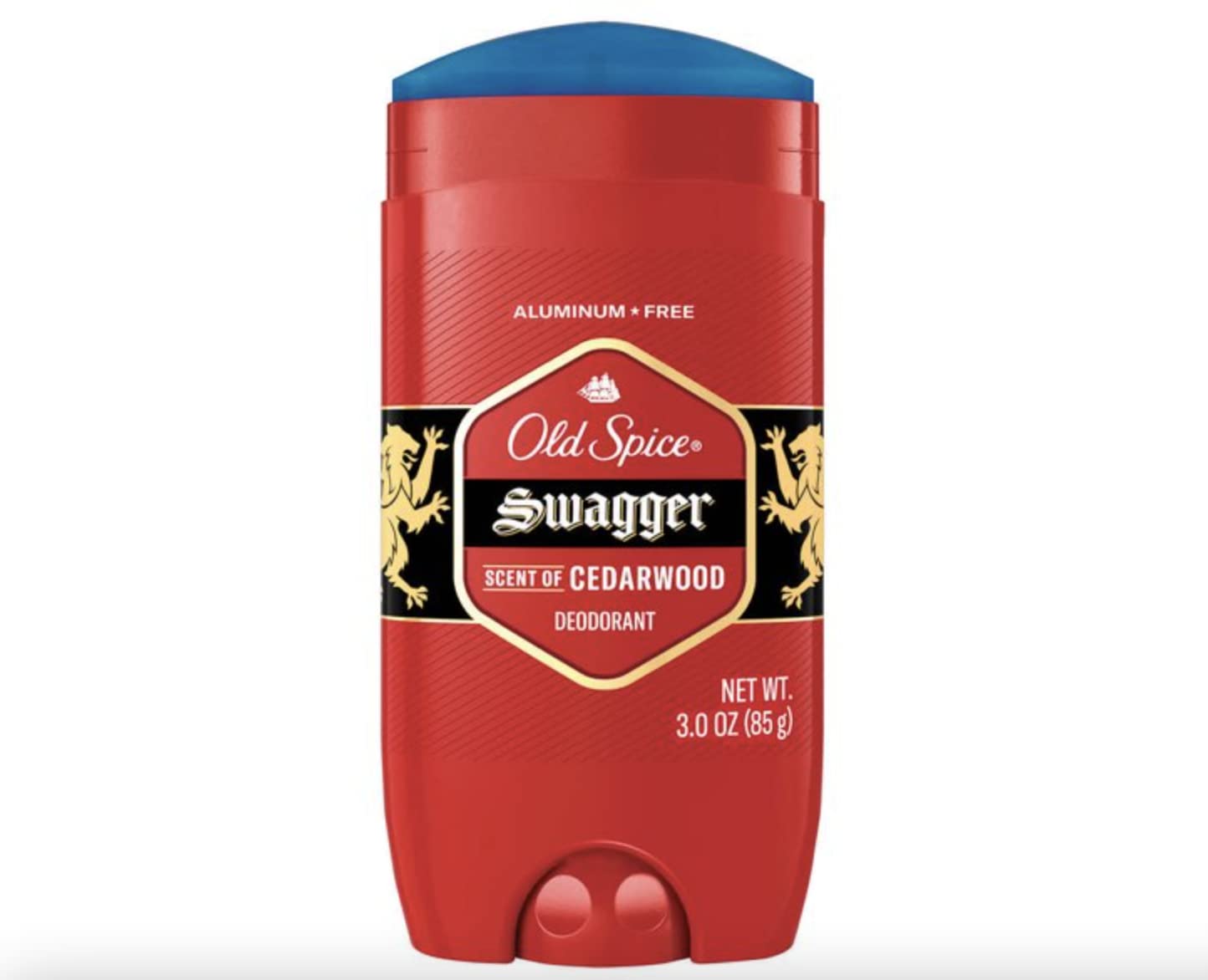 Front view of Old Spice Swagger four-pack packaging for on-hand convenience.