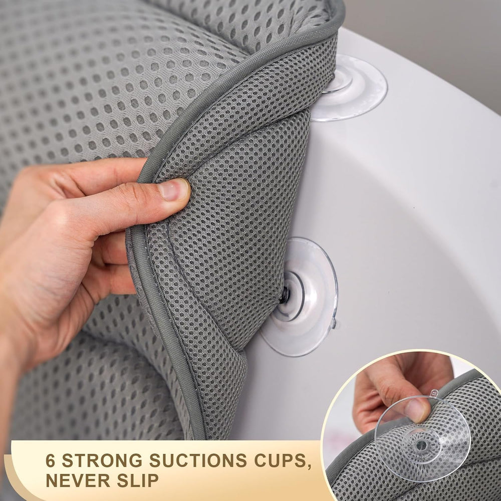 Binobella bath pillow 4D air mesh for breathable, fast-drying use