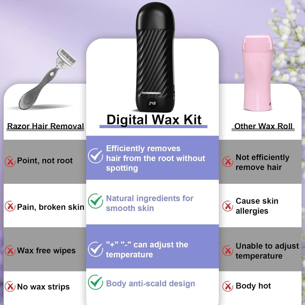 Binzls non-woven strips deliver clean, precise waxing for large areas.