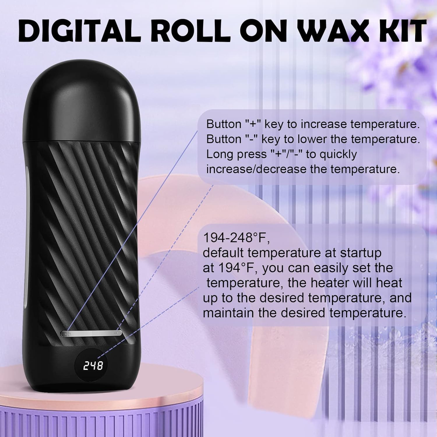 Binzls portable roller kit is compact for travel and home use.