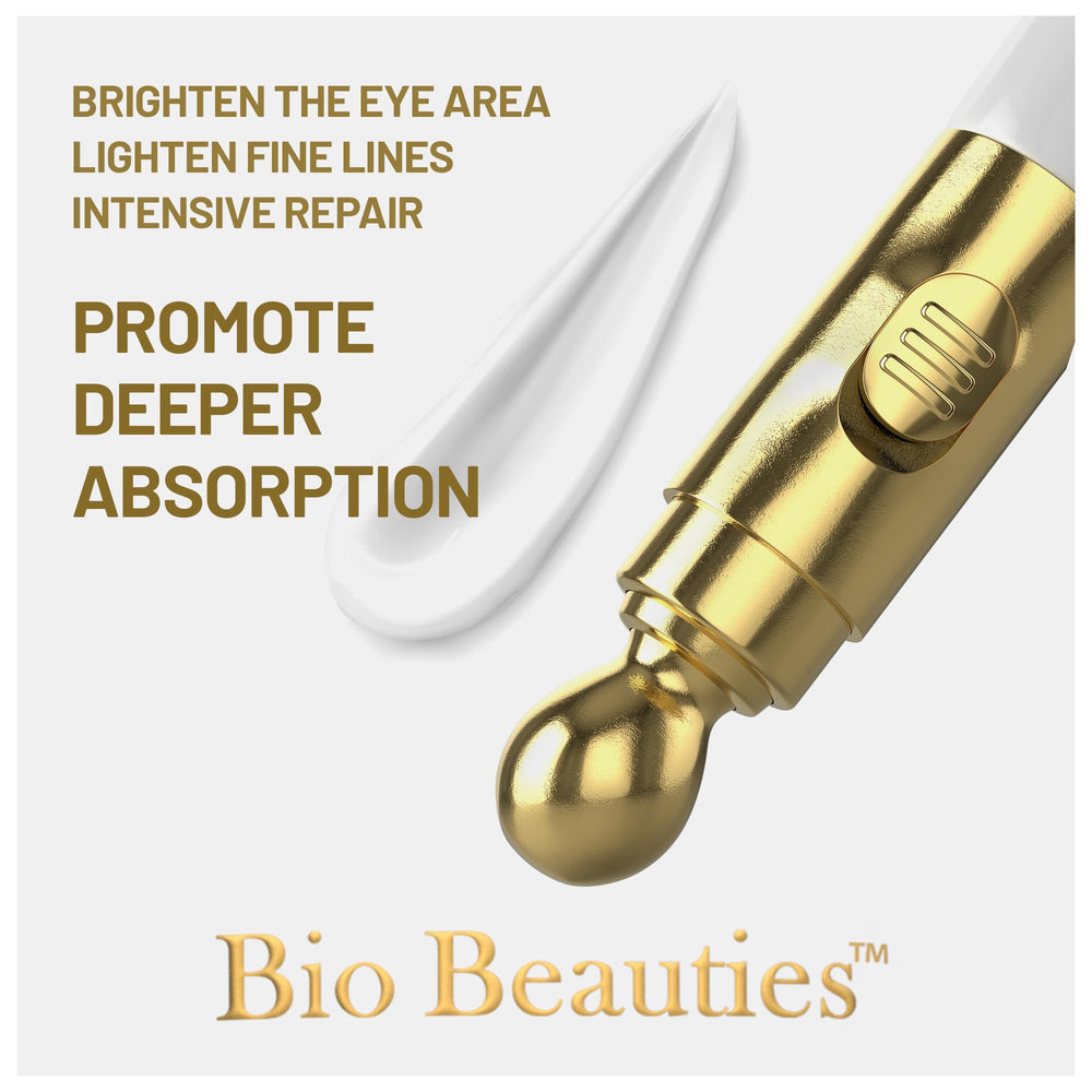 Bio Beauties eye cream absorption-boosting vibration showcased