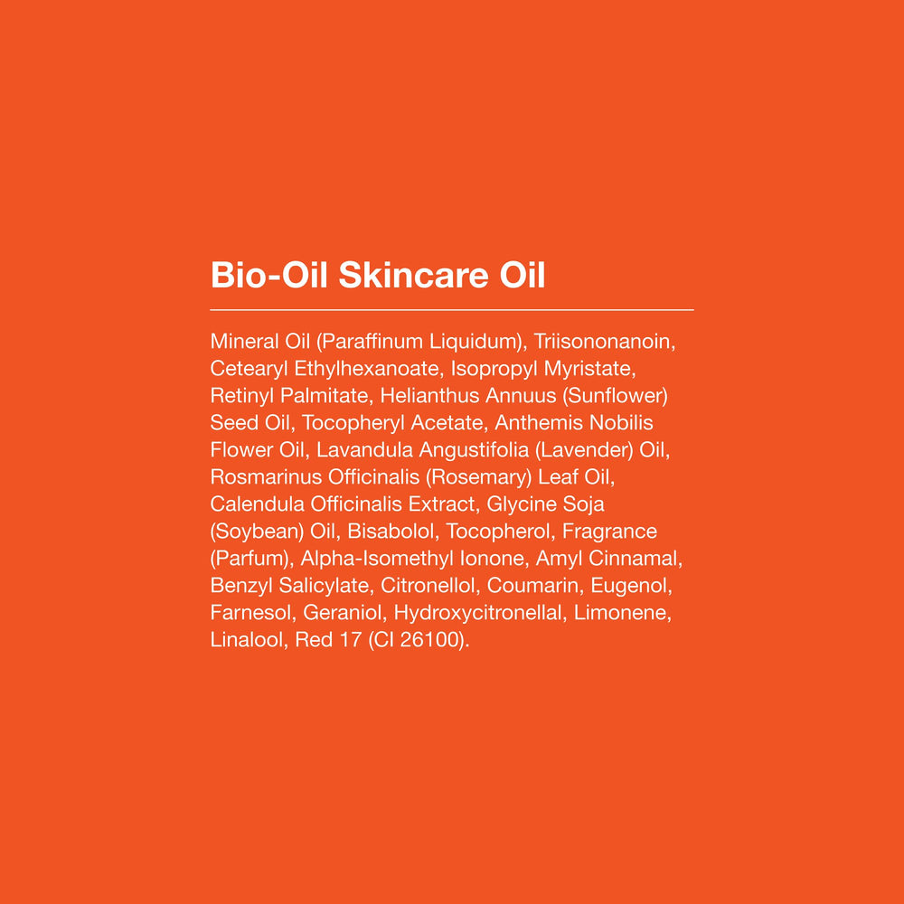 Bio-Oil applied to face under makeup showing non-greasy finish benefit