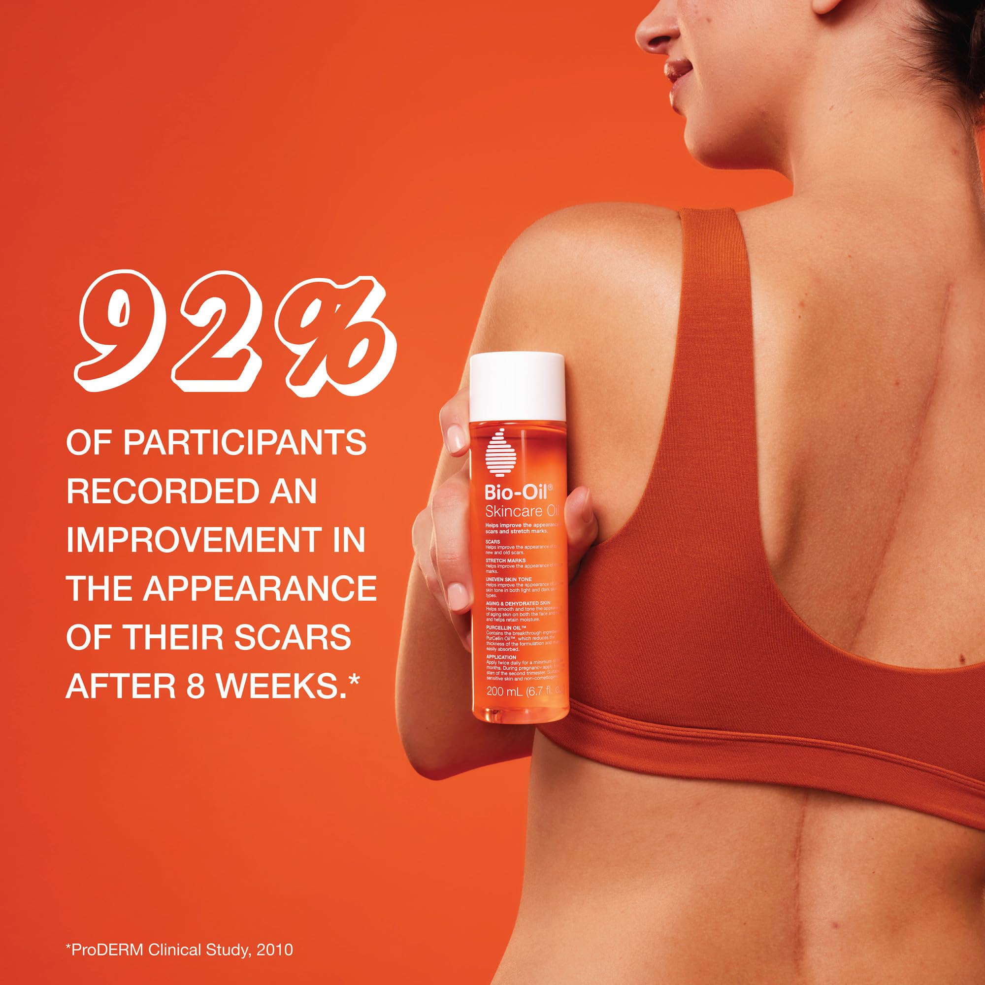 Bio-Oil pouring into hand demonstrating quick absorption benefit