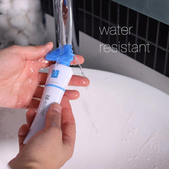 Bio-Therapeutic bt-Sonic silicone brush for gentle exfoliation and makeup removal.