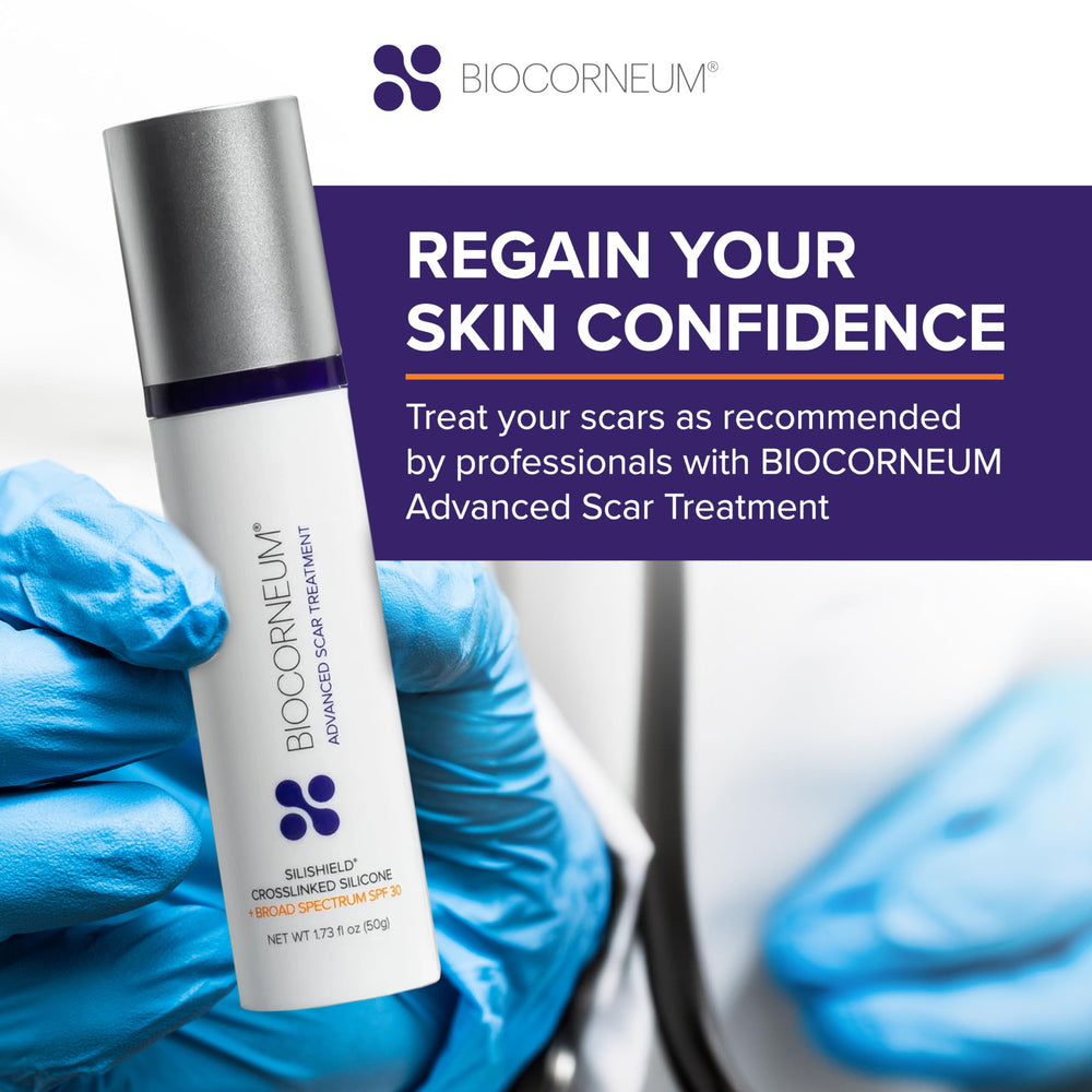 Biocorneum Advanced Scar Treatment clinical-style illustration