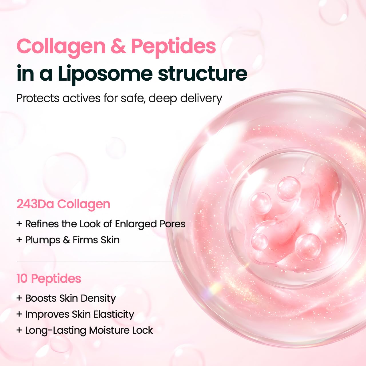 BIODANCE bottle label detail highlighting collagen peptide ingredients