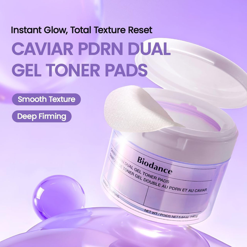 BIODANCE close-up of dual-sided pad showing texture and gel, highlights versatility