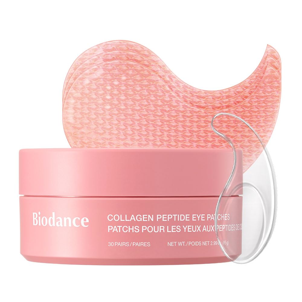 BIODANCE front packaging showing 60 collagen peptide eye patches and benefits