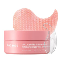 BIODANCE front packaging showing 60 collagen peptide eye patches and benefits