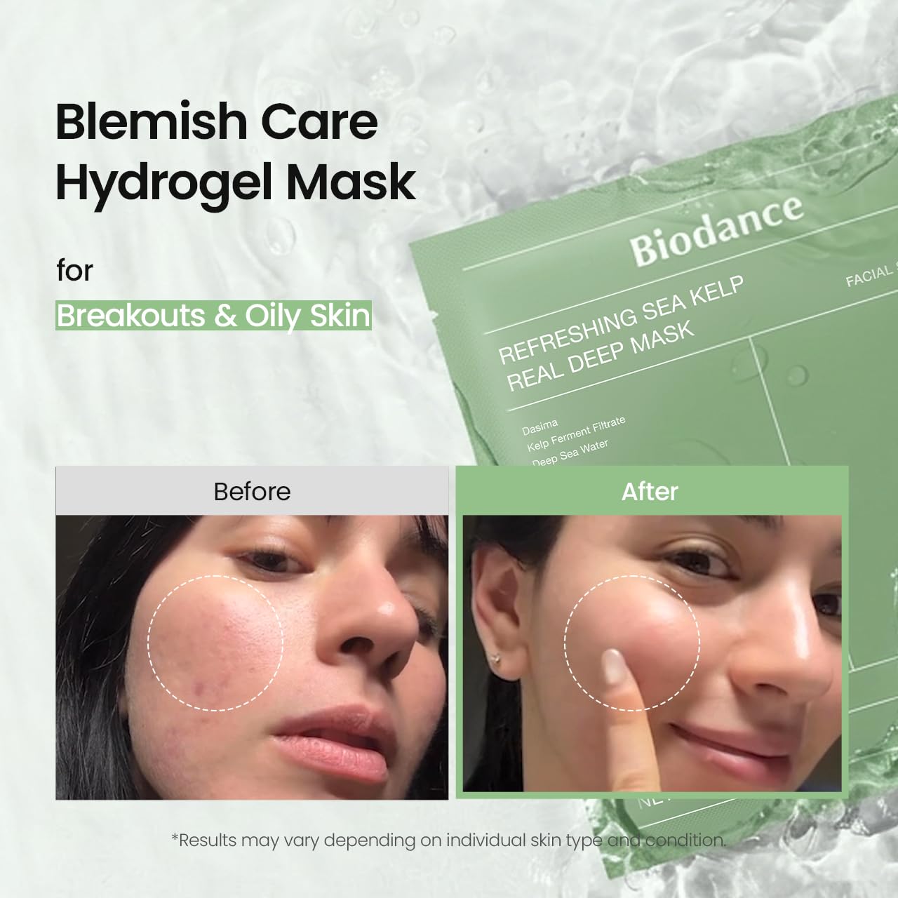 BIODANCE melting essence on skin showing gradual ingredient release benefit