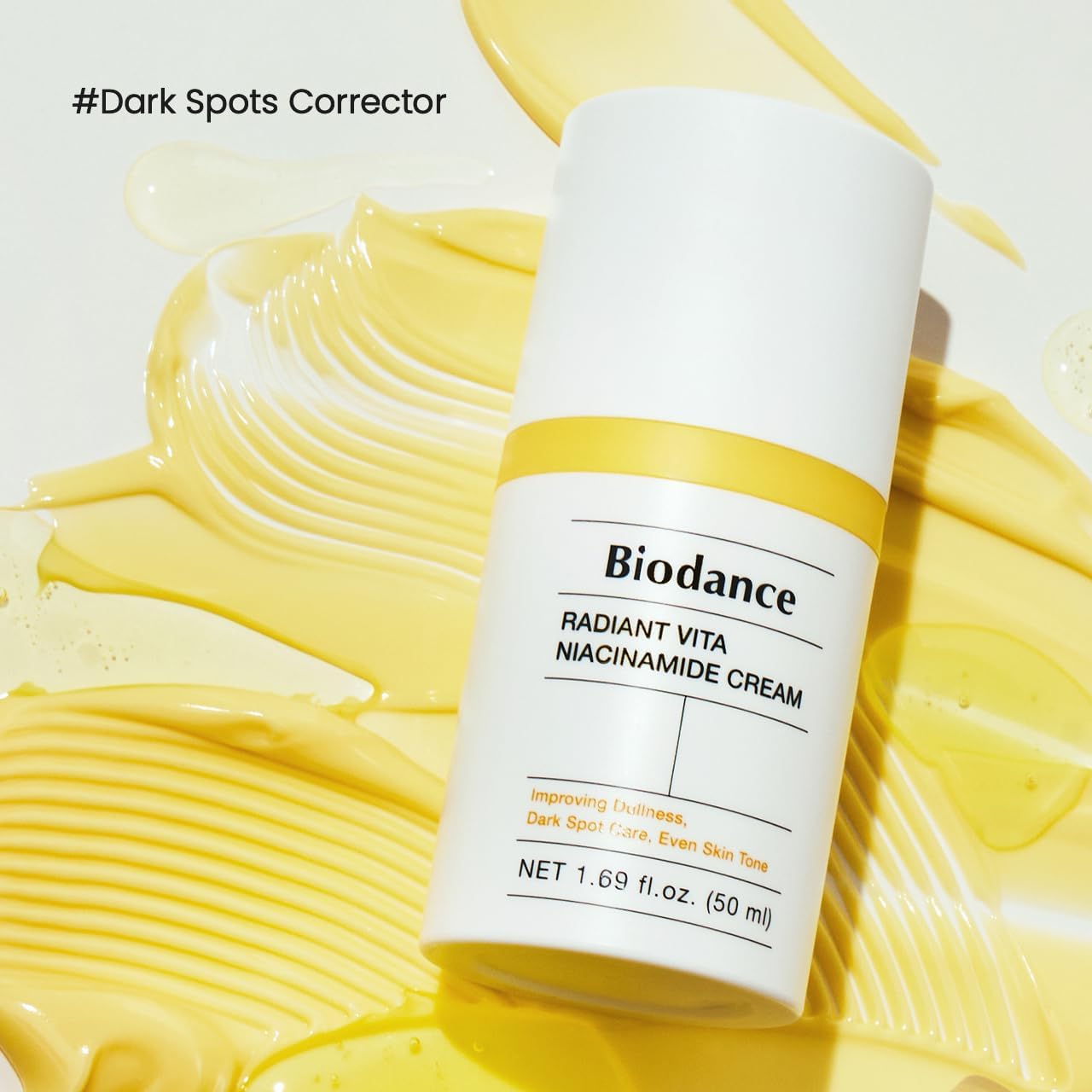 BIODANCE open cream texture highlighting hydrating, dewy finish