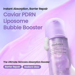 BIODANCE pump dispensing micro-bubble foam that absorbs quickly