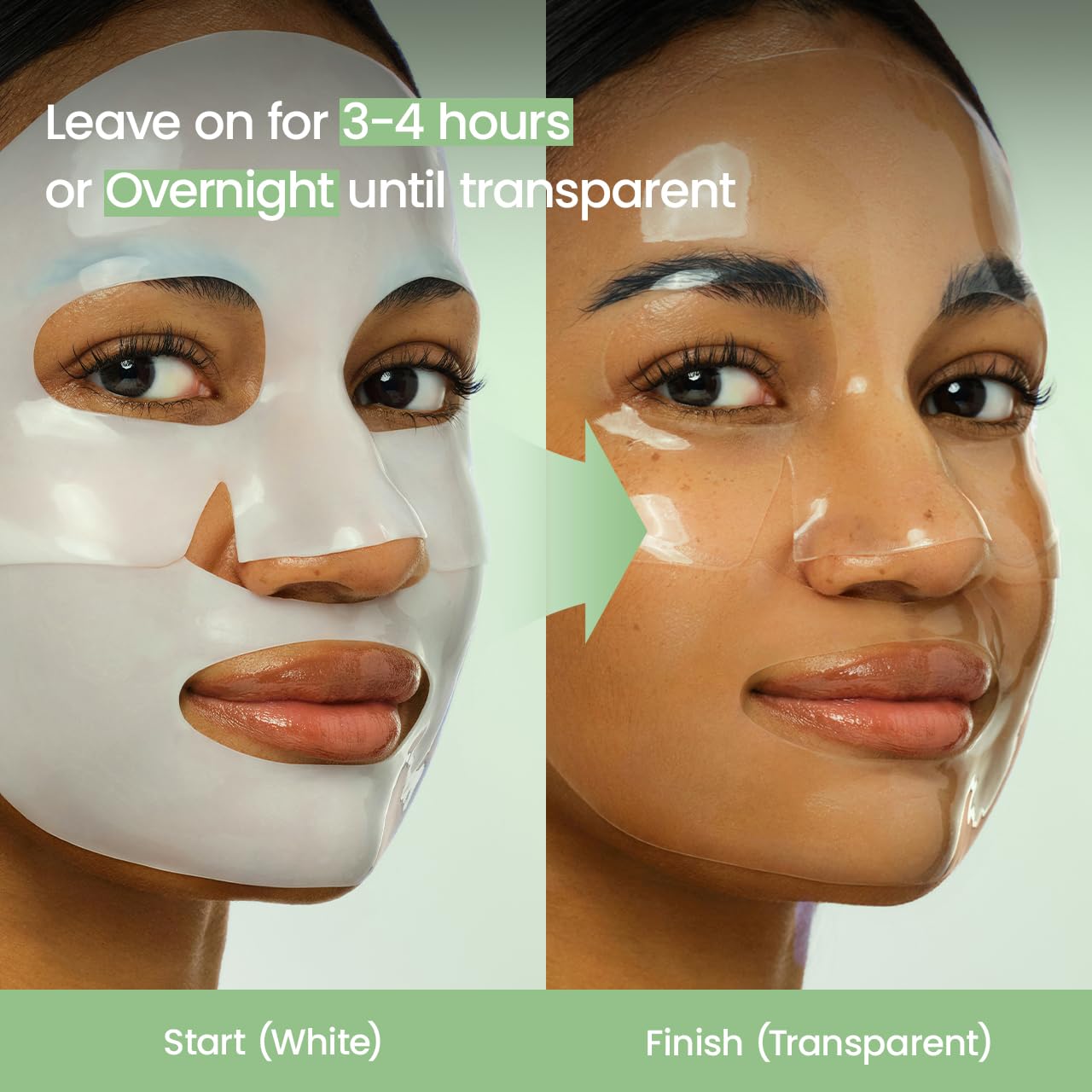 BIODANCE mask held in hand to show 34g size and easy application