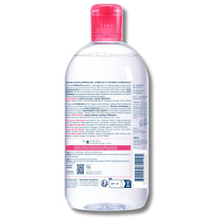Bioderma Sensibio H2O on cotton pad removing dirt and pollution gently
