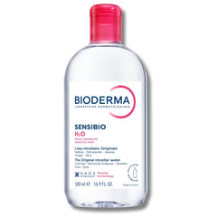 Bioderma Sensibio H2O front bottle showing label and gentle cleanser benefit